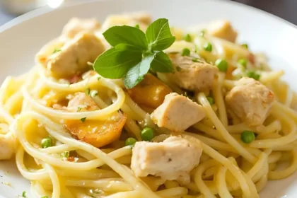 Quick Lemon Garlic Chicken Pasta
