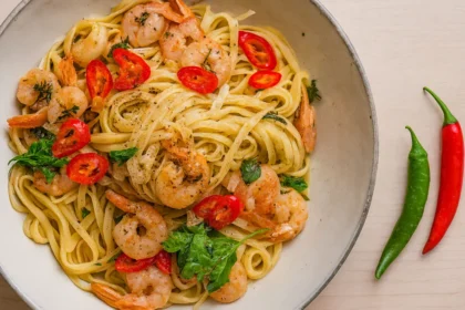 15-Minute Garlic Butter Shrimp Pasta