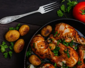 Quick and easy chicken recipes served in a skillet with fresh herbs.